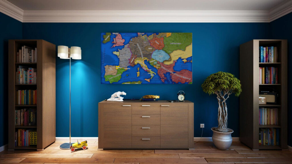 Mapa Europy AD 1077